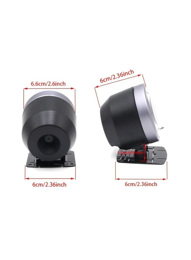 Black Oil Temperature Gauge 60MM 50 150C White Amber Light Peak Function Sensor - Image 2